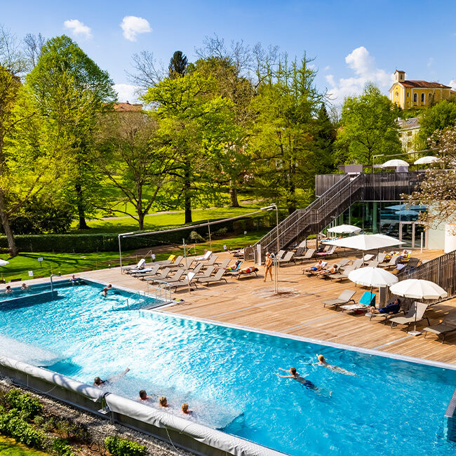 1+1 Sommer-Aktion 2026 in der Therme der Ruhe Bad Gleichenberg – Außenansicht
