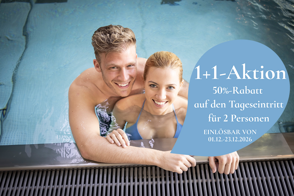 1+1-Aktion in der Therme der Ruhe Bad Gleichenberg